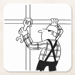 Porta-copo De Papel Quadrado Scaffolder com Scaffolding