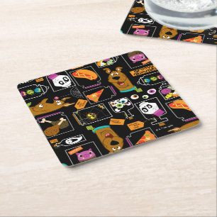 Porta-copo De Papel Quadrado Scooby-Doo Padrão de Scooby-Doo Halloween