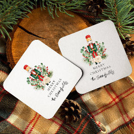 Porta-copo De Papel Quadrado Script Nutcracker de Férias de Natal