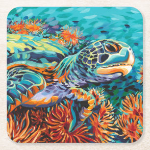 Porta-copo De Papel Quadrado Sea Swetheart I