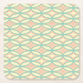 Porta-copo De Papel Quadrado  Seamless geometric pattern in diamond shapes 