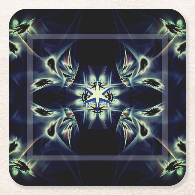 Porta-copo De Papel Quadrado Seguindo Minha Própria Estrela (Frente)