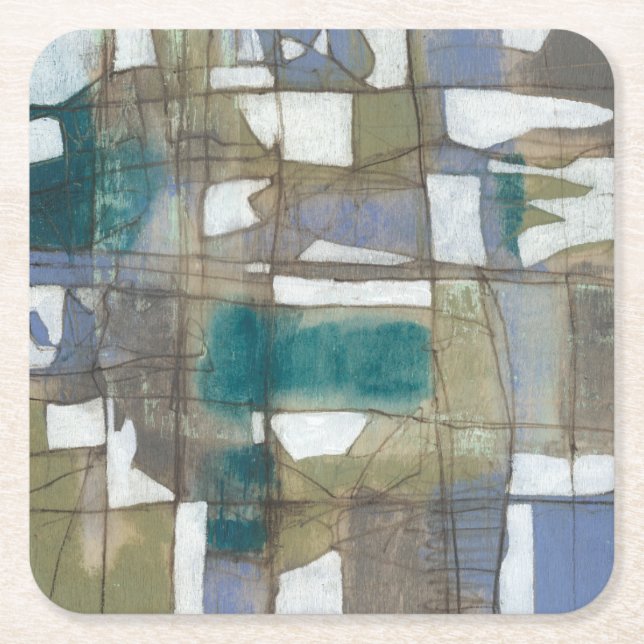 Porta-copo De Papel Quadrado Seleção Arbitrária I (Frente)