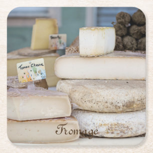 Porta-copo De Papel Quadrado Seleção Rústica De Queijo Francês