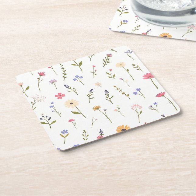 Porta-copo De Papel Quadrado Selvas Sussurrantes (Inclinado)