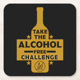 Porta-copo De Papel Quadrado Sem Álcool E Sóbrio