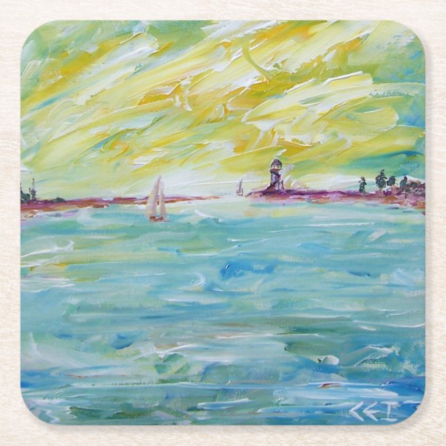 Porta-copo De Papel Quadrado Sem título (Frente)