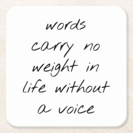 Porta-copo De Papel Quadrado Sem Uma Porta copos De Papel De Voz