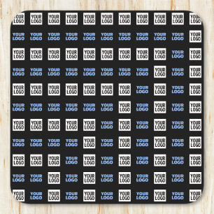 Porta-copo De Papel Quadrado Seu logotipo ou imagem carregada   Padrão Geométri