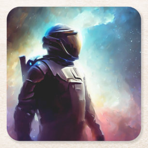 Porta-copo De Papel Quadrado SF Espaço Herói 3