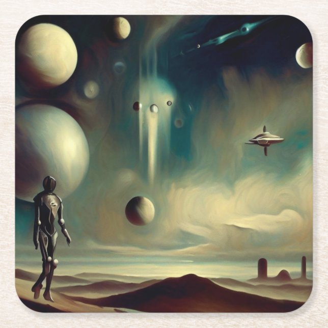 Porta-copo De Papel Quadrado SF Mestrados dinamarqueses 2 (Frente)