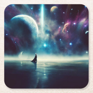 Porta-copo De Papel Quadrado SF - Ópera Espacial 1