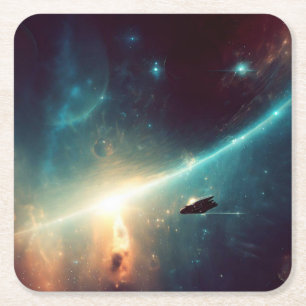 Porta-copo De Papel Quadrado SF - Ópera Espacial 2