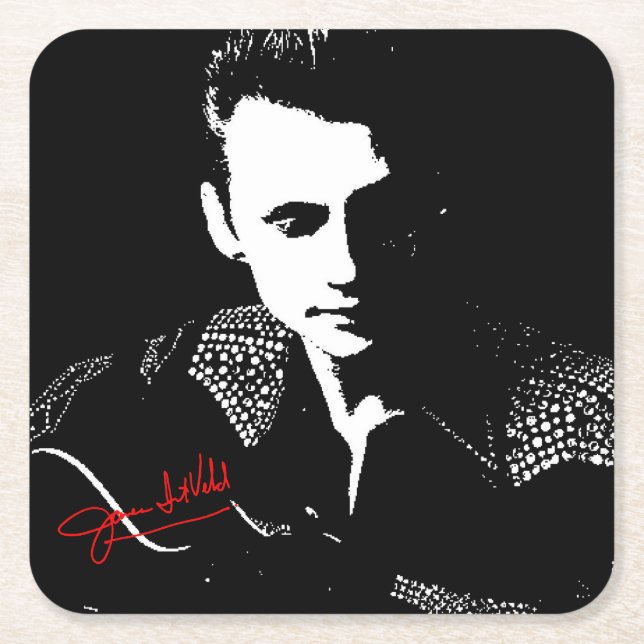 Porta-copo De Papel Quadrado Silhouette with Autograph (Frente)