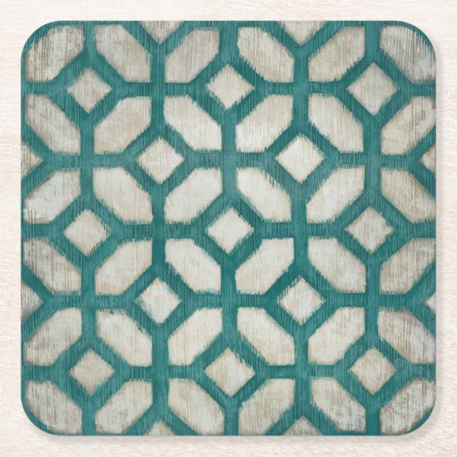 Porta-copo De Papel Quadrado Simetria IX do espectro (Frente)