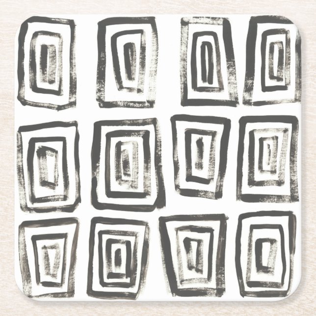 Porta-copo De Papel Quadrado Sinais mistos IV (Frente)
