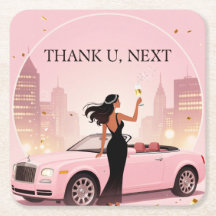 Single Era Party Coaster| Thank U, Next Coaster