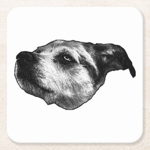 Porta-copo De Papel Quadrado Sip De Ponto Posterior — Terrier