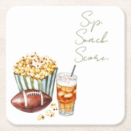 Porta-copo De Papel Quadrado Sip Snack Gameday