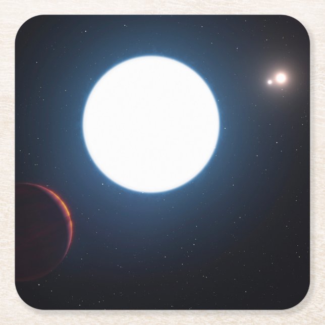 Porta-copo De Papel Quadrado Sistema Triplo De Estrelas Hd 131399 (Frente)