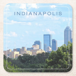 Porta-copo De Papel Quadrado Skyline de Indianapolis