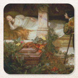 Porta-copo De Papel Quadrado Sleeping Beauty (Pretty Princess From Fairy Tale)
