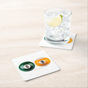 Porta-copo De Papel Quadrado SlipperyJoe 69 bolas duro piscina bolas de mesa bi