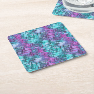 Porta-copo De Papel Quadrado slipstream digihatch - verde aqua e roxo :