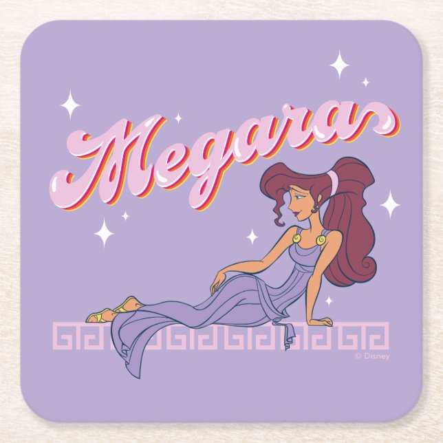 Porta-copo De Papel Quadrado So Greek. So Chic. Megara Square Paper Coaster (Frente)