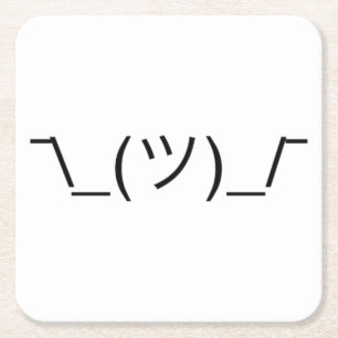 Porta-copo De Papel Quadrado ¯ soberbo da encolho de ombros \ preto contínuo 