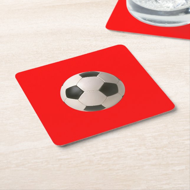 Porta-copo De Papel Quadrado Soccerball (Inclinado)