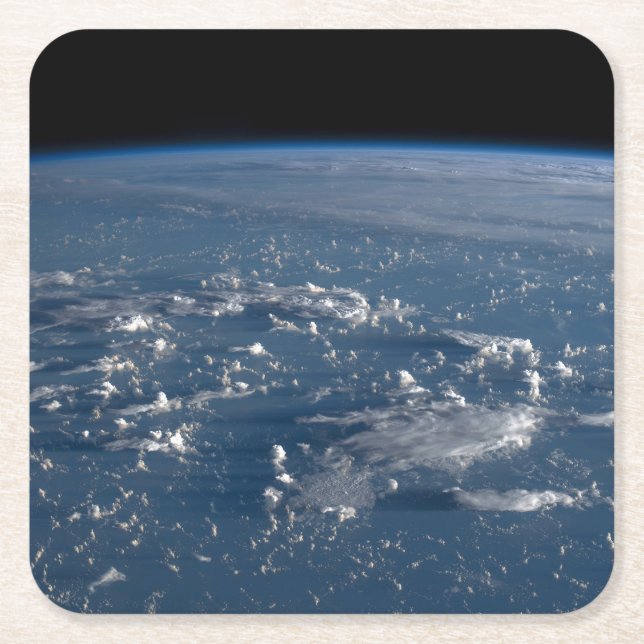 Porta-copo De Papel Quadrado Sombras De Nuvens No Mar Das Filipinas (Frente)