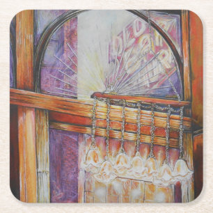 Porta-copo De Papel Quadrado Somos Todas Mães Voando À Volta Da Mesma Luz.