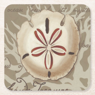 Porta-copo De Papel Quadrado Soneto de praia III