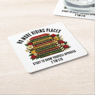 Porta-copo De Papel Quadrado Sonhos Personalizados Como Heróis de Martin Black