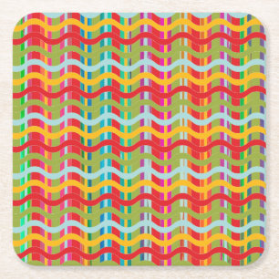 Porta-copo De Papel Quadrado Sorrisos Dimensionais (Opções de Forma) -