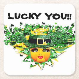 PORTA-COPO DE PAPEL QUADRADO SORTE SOL!