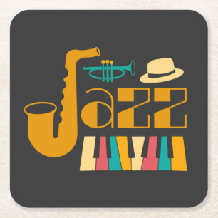 Porta-copo De Papel Quadrado Soul Classy Jazz
