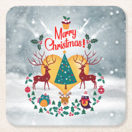 Porta-copo De Papel Quadrado Soul Natal