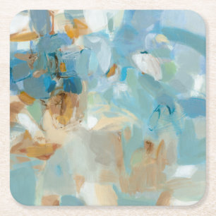 Porta-copo De Papel Quadrado Sparkle Beach