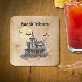 Porta-copo De Papel Quadrado Spooky e Assustador Festa de Halloween da Casa Ass