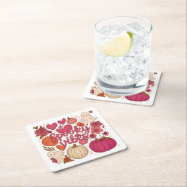 Porta-copo De Papel Quadrado Spooky Vibes - Halloween