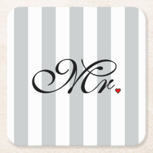 Porta-copo De Papel Quadrado Sr. Marido Preparação Clique para personalizar