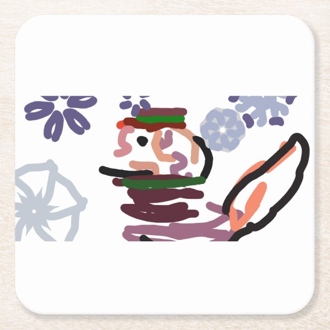 Porta-copo De Papel Quadrado st bernard (Frente)