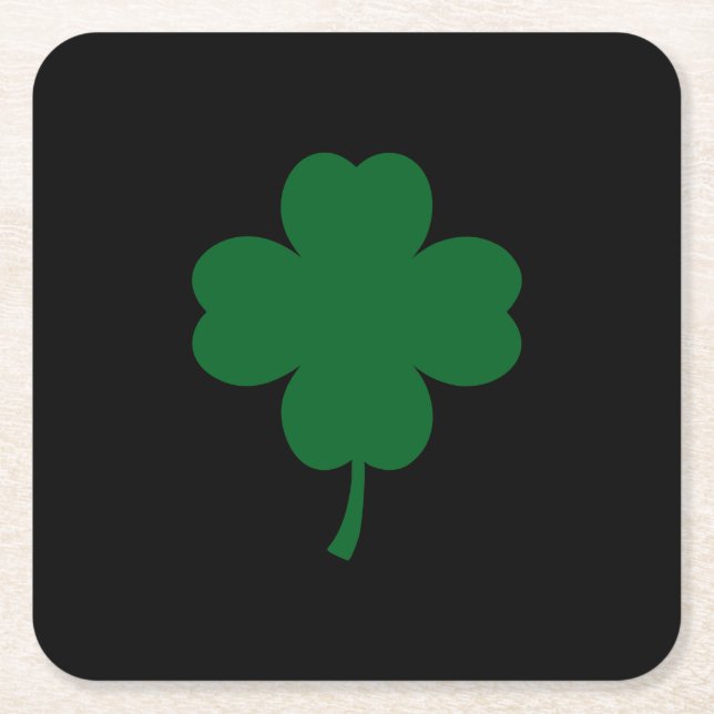 Porta-copo De Papel Quadrado St. Patrick's Day Paper Coaster (Frente)