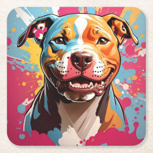 Porta-copo De Papel Quadrado Staffordshire Birthday