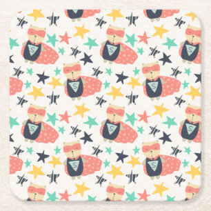 Porta-copo De Papel Quadrado Star Super Hero