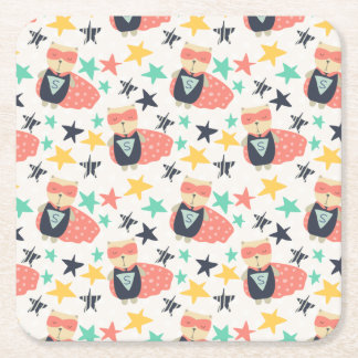 Porta-copo De Papel Quadrado Star Super Hero