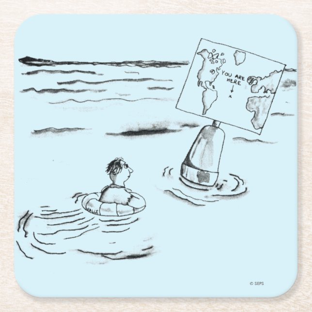 Porta-copo De Papel Quadrado Straned (Frente)