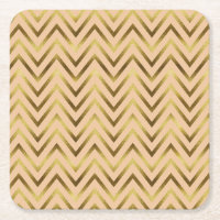 Stripe de Chevron Dourado e Pêssego